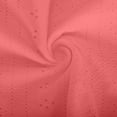 thumbnail image 4 of Ovbmpzd Off the Shoulder Ladies Tops V-Neck Pink Short Sleeve Solid Comfy Tees Womens Pullover M, 4 of 6