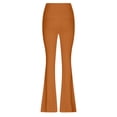 thumbnail image 4 of Timegard Workout Legging for Women High Waist Slim Fitting Bell Bottom Basic Yoga Trousers Solid Color, 4 of 4