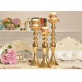 thumbnail image 4 of facefd Long Stand Metal Candle Tea Light Holder Candlestick Flower Vase Gold-L, 4 of 6