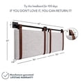 thumbnail image 4 of Nathan James Harlow Wall Mount Headboard, Queen, Gray, 4 of 5
