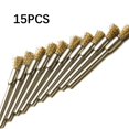 thumbnail image 1 of 15 Pcs Brosses de Polissage pour Crayon à Roue Filée Rotative en Laiton de 5 mm pour Outil de Perceuse Électrique, 1 of 9