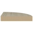thumbnail image 2 of vidaXL Floating Corner Shelf Oak 25x25x3.8 cm MDF, 2 of 4