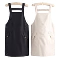 thumbnail image 3 of HLONK Waterproof And Oil-Proof Thickened Strap Apron | Double Flip Large-Capacity Storage Pocket | Kitchen Cleaning Overalls | Advertising Custom Printing Waist | Wear-Resistant And Washa, 3 of 7