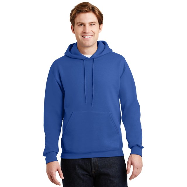 Jerzees Men's Long Sleeve SUPER SWEATS Pullover Hooded Sweatshirt - 4997M