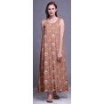 thumbnail image 3 of Bimba Robe de Nuit en Rayonne Imprimée pour Femmes, Sans Manches, Tenue de Nuit, Robe Maxi - S, 3 of 5