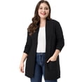 thumbnail image 1 of GRACE & GRANDEUR Women's Plus Size Long Sleeves Sweater Cardigan, 1 of 6