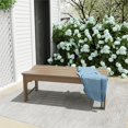 thumbnail image 2 of Ellendale Banc Adirondack Sans Dossier en Poly Plastique Weatherwood, 2 of 6