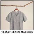 thumbnail image 3 of Luxshiny 120Pcs White Clothes Tags for Hanger Size Identification and Wardrobe Management, 3 of 6