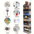 thumbnail image 3 of 1pc Heavy Duty Over Door Organizer, Wall Mount Hanging Organizer Storage With 5 Large, 3 of 4
