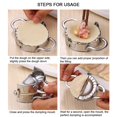 thumbnail image 2 of Large Dumpling Maker Kitchen Stainless Steel Dumpling Dough Mould Make Fruit Pie Press Pastry Tools [Large size ], 2 of 9