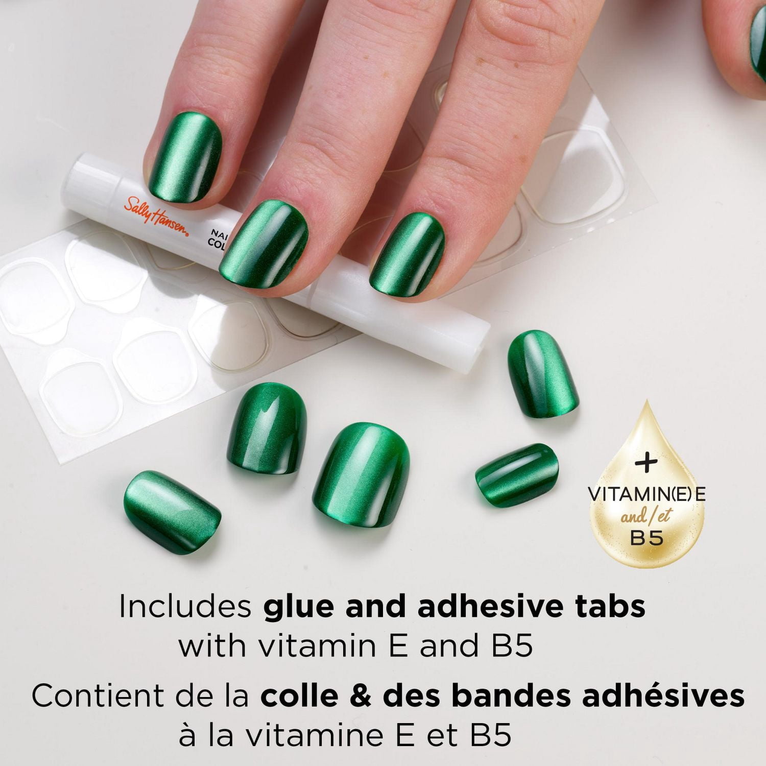 Faux ongles à coller Salon Effects Perfect Press Ons, Manucure sans danger, Faciles à appliquer