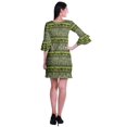 thumbnail image 4 of Moomaya Robe Courte Imprimée pour Femmes, Manches Évasées, Coupe Droite, Robes pour Femmes, Vêtements d'Été Décontractés, 4 of 6