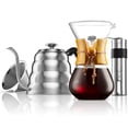 thumbnail image 1 of MITBAK Pour Over Coffee Maker Set | Kit Includes 40 OZ Gooseneck Kettle with Thermometer, Coffee Mill Grinder & 20 OZ Coffee Dripper Brewer | Great Replacement for Coffee Machines, 1 of 2