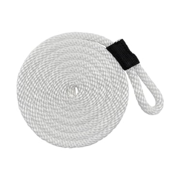 jinwen Ligne de Bateau Haute Résistance 3/8 Pouces 6,56 Pi Sac d'Extrémité Fouetté Bouée Corde Marine Blanc