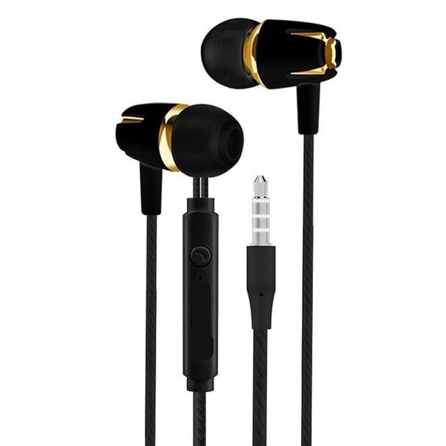 Écouteurs Intra-Auriculaires Sport Course Casque Filaire avec Microphone pour Android pour IOS