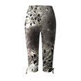 thumbnail image 5 of Pantalon Cargo pour Femmes à Coupe Décontractée par Generic TG, Capris Décontractés Noirs Unis, à Cordon, Raccourcis, Légers, 1 Unité, 5 of 5