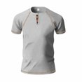 thumbnail image 4 of Plebaso Men's Shirts Casual Short Sleeve Classic Tees Shirts Summer Lightweight Button down Basic Tshirts, 4 of 6