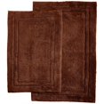 thumbnail image 1 of Ensemble de Tapis de Bain en Coton 2 Pcs Chocolat, 1 of 1