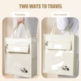 thumbnail image 4 of Birdeem Large Capacity Canvas Tote Bag with Multiple Compartments, Organizer Storage Bag Featuring Transparent PVC Pocket and Side Mesh Holder, Ideal for Commuting, Travel, and Daily Essentials, 4 of 9