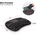 thumbnail image 3 of Mini Clavier Bluetooth avec Pavé Tactile et Clavier QWERTY, Clavier Sans Fil Portable Rétroéclairé Noir, 3 of 5