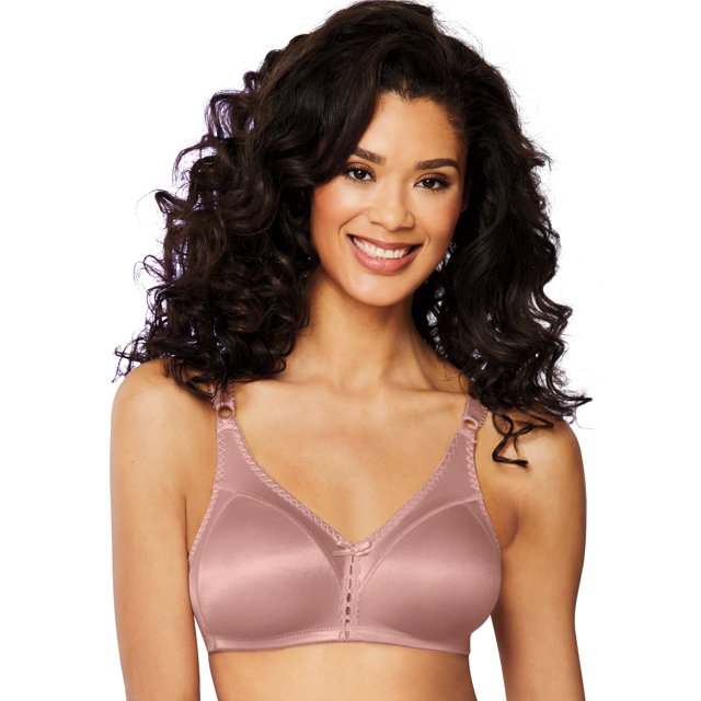 Bali Womens Double Support Wirefree Bra - Best-Seller, 36B, Misted Rose