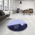thumbnail image 4 of Ahgly Company Tapis d'Intérieur Lavable en Machine Carré Transitionnel Violet Pervenche Profond, 7 Pieds Carré, 4 of 7