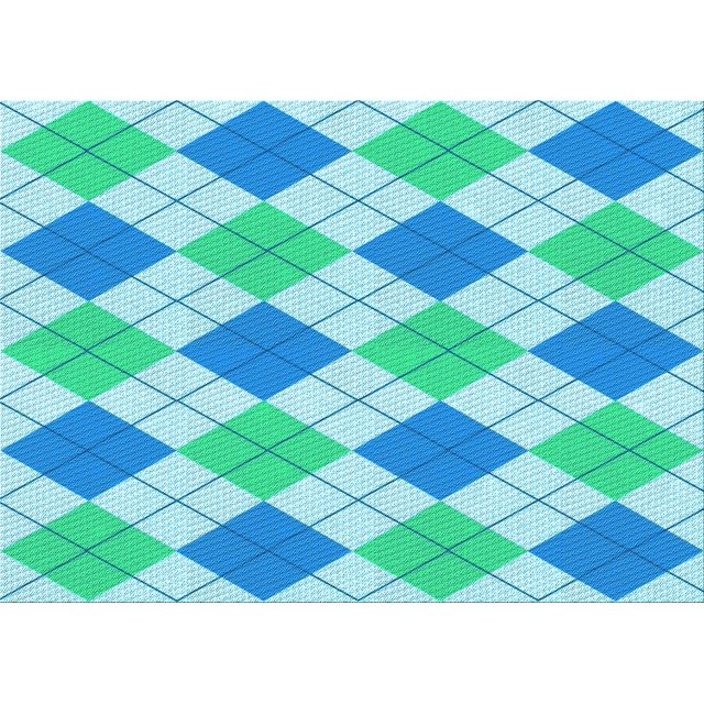 Ahgly Company Tapis Rectangulaire Lavable en Machine Intérieur Transitionnel Bleu, 5 Pieds x 7 Pieds