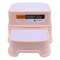 thumbnail image 1 of Two Step Children's Stool,Skidproof Bottom Smoother Edges Nursery Toddler Step Stool For Kids, 1 of 8