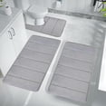 thumbnail image 4 of Bigersell Absorbent Rug Clearance Water Absorption Soft and Comfortable Easy to Dry Machine Wash Bathroom Mat Solid Pattern Gray, 4 of 8