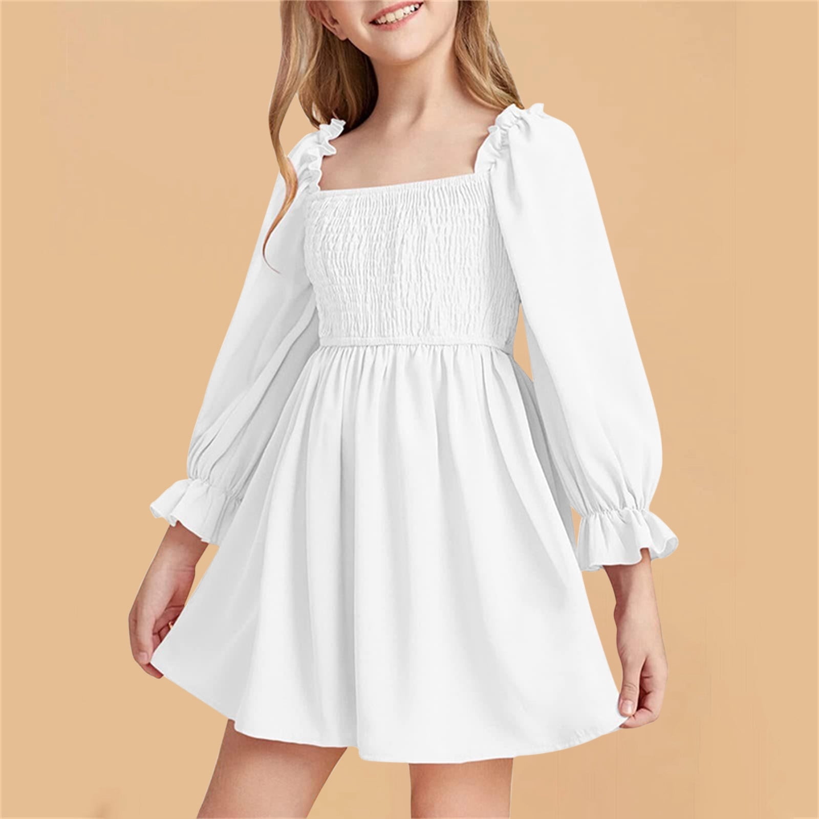 a line dress for teens Casual Dresses A-Line Cute Teen Sundress Dress Girl 5-6 Years Sizes:XL As Pictures Model Dana SCOMCHIC Women Plus Size