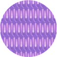 thumbnail image 1 of Ahgly Tapis Rond Lavable en Machine Intérieur Transitionnel Violet Violet, 5 Pieds Rond, 1 of 7
