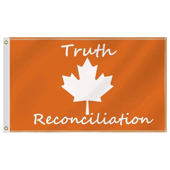Hearth & Gear Canada Truth And Reconciliation Day FlagOrange Shirt National DayLarge Orange Every Canada Indigenous Kid MattersCanadian Child Shirt For Outdoor Indoor Room Home Pennant Frame 14x36