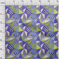 thumbnail image 3 of oneOone Polyester Lycra Royal Blue Fabric Check Patchwork Dress Material Fabric Print Fabric By The Yard 56 Inch Wide, 3 of 5
