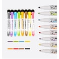 thumbnail image 4 of WIFKLSIIPG 8 Pcs Stylo Effaçable Tableau Blanc Marqueurs pour Tableau Blanc Marqueur Marqueurs Effaçables Pointe Fine Marqueurs Stylos pour Tableau Blanc 1 ml (Blanc), 4 of 8