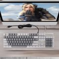 thumbnail image 3 of Clavier Mécanique à 104 Touches avec Interrupteur Bleu, RGB Rétroéclairé, USB Câblé, Clavier de Jeu pour Win7/ Win8/ Win10, 3 of 8