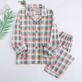 thumbnail image 2 of Pyjama pour Hommes Adulte Homme Bas de Pyjama pour Hommes Confortable Mince Pyjama à Manches Longues Pantalon de Pyjama Ensemble de Vêtements d'Intérieur (Jaune, 3TG), 2 of 3