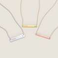 thumbnail image 4 of Engravable Bar Pendant with Birthstone, 4 of 7