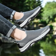 TIMIFIS Mens Slip On Walking Shoes Blade Non Slip Running Shoes Lightweight Breathable Mesh Fashion Sneakers ummer