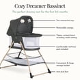 thumbnail image 3 of Evolur Cozy Dreamer Bassinet, Black, 3 of 6