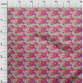 thumbnail image 3 of oneOone Rayon Fuschia Pink Fabric Abstract Fabric For Sewing Printed Craft Fabric By The Yard 56 Inch Wide, 3 of 4