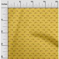 thumbnail image 1 of oneOone Cotton Cambric Yellow Fabric Rabbit Animal Craft Projects Decor Fabric Printed By The Yard 56 Inch Wide, 1 of 4