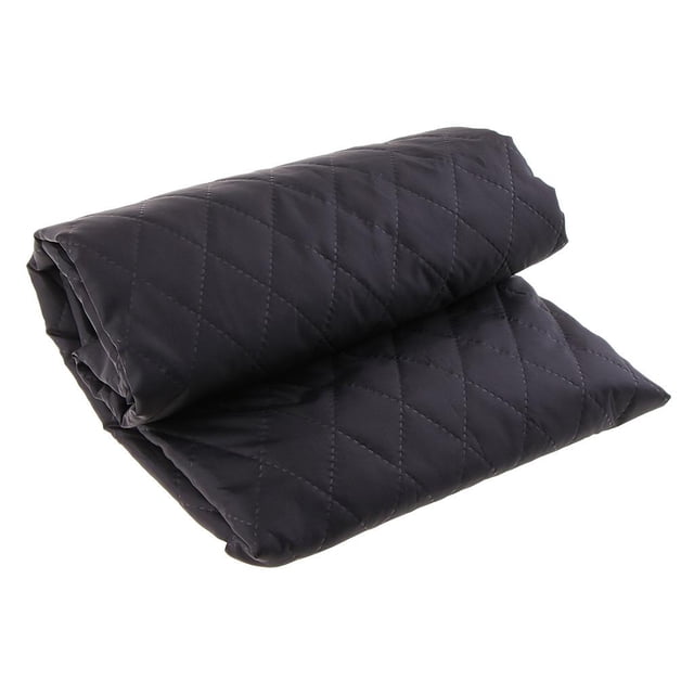 1 Pce Tissu Matelassé Double Face / Polyester 100x145cm pour Matériel de Couture - Noir