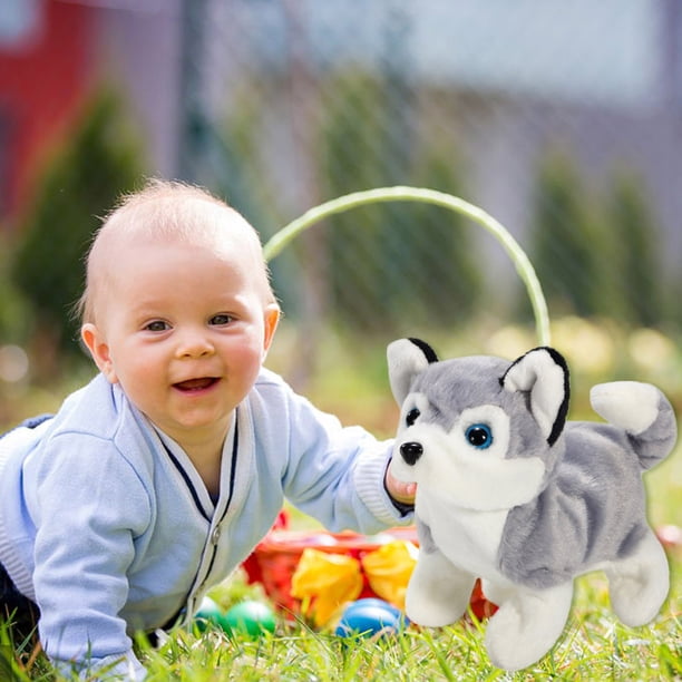 Chien Robot En Peluche Parlant Et Interactif – Réaliste, Marche Et Bouge – Cadeau Anniversaire Et Noël Pour Enfants
