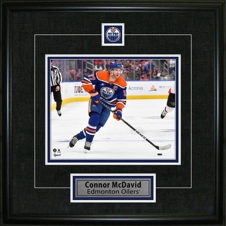 Connor McDavid Framed Pin & Plate Edmonton Oilers - Officially Licensed NHL Wall Art