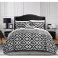 thumbnail image 1 of Chic Home DS2837-BIB-US Laila Housse de Couette Réversible de 8 Pièces Set&44; Noir - Très Grand, 1 of 1