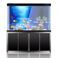 thumbnail image 3 of CBFFDC Easy to Apply Fish Backdrop Double Sided 3D Aquarium Background Clear Print Underwater World Fish Tank Decoration Poster, 3 of 6