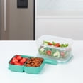 thumbnail image 4 of Sistema To Go Stax Leakproof Food Storage Container, 1 L, Airtight, Stackable, Easy Locking Clips, Blue OR Teal (Colour Not Selectable), 1 Pack, 4 of 7