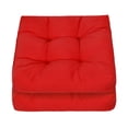 thumbnail image 1 of Gymax Ensemble de 2 Coussins de Siège Carrés pour Chaise, Imperméables, Intérieur Extérieur, Rouge, 1 of 7