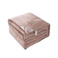 thumbnail image 1 of facefd Summer Quilt Portable Solid Color Cotton Air-conditioning Blanket, Pink Cameo Brown, 1 of 6