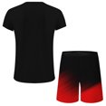thumbnail image 3 of Pantalons Courts pour Hommes T-Shirt Col Rond Décontracté Imprimé 3D Blouse à Manches Courtes et Ensemble de Pantalons, 3 of 5